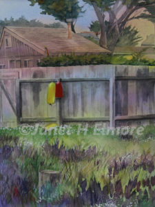 Hanging Floats Watercolor Painting