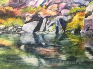 Sierra Reflection Watercolor Painting